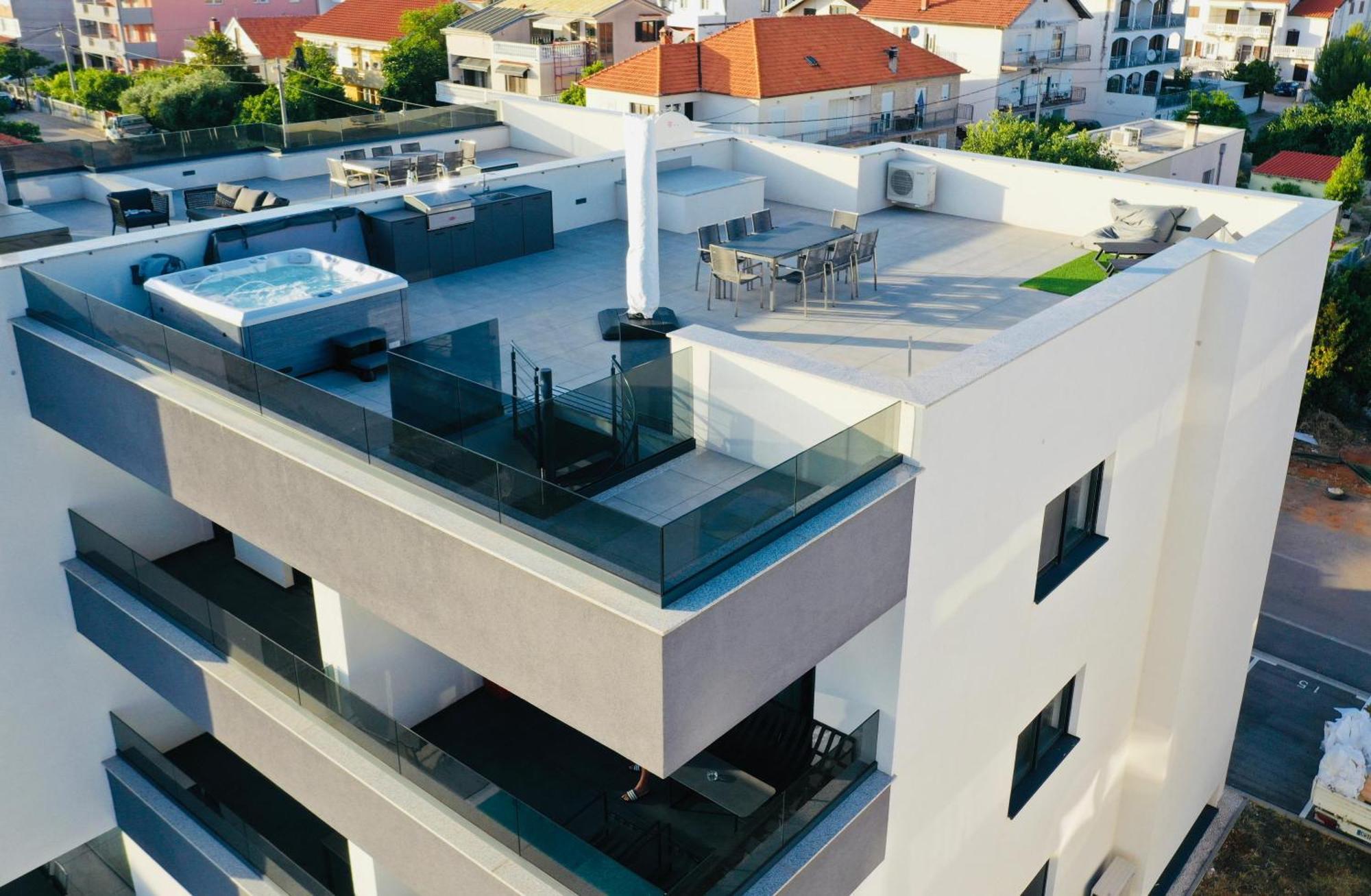 Fux Luxury Rooftop Terrace Jacuzzi & Bbq Zadar Exterior foto